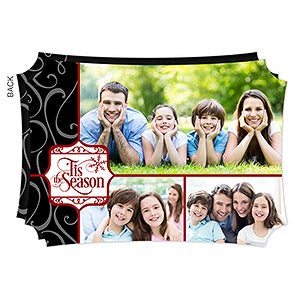 'Tis The Season Personalized Christmas Flat Card