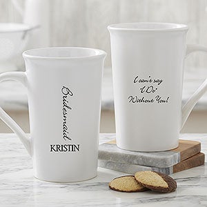 Personalized Bridal Brigade Latte Mug