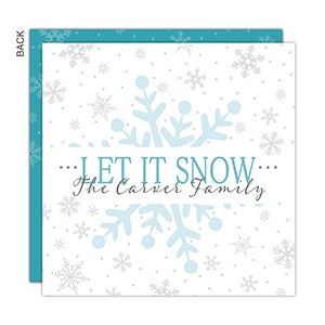 Snowy Christmas Personalized Christmas Cards