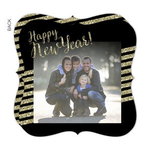 Sparkling New Year Personalized Cards