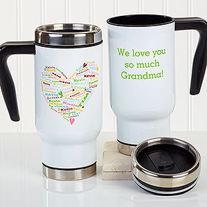 Heart Of Love Personalized Commuter Travel Mug