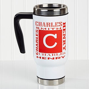 Name Style Personalized Commuter Travel Mug