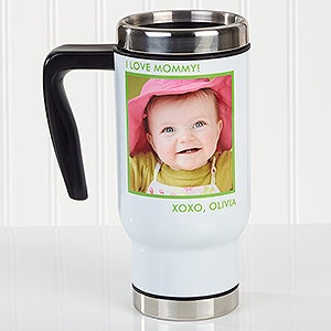 Personalized Photo Commuter Travel Mug - Picture Perfect - 1 Photo