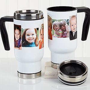 Photo Collage Personalized Commuter Travel Mug