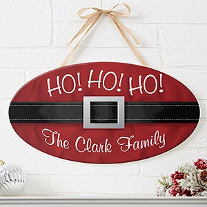 Santa Belt Personalized Holiday Gift Tags