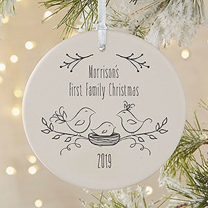 Our First Family Christmas Personalized Ornament