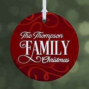 Personalized Family Ornament - Family Christmas - 1-Sided