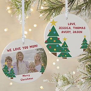 Christmas Trees Personalized Photo Ornament