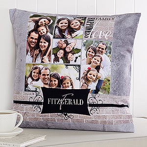 Family Memories Personalized 18 Throw Pillow