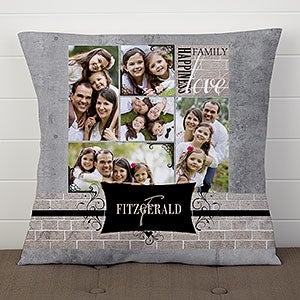 Personalized Photo Throw Pillow - Family Memories - 18