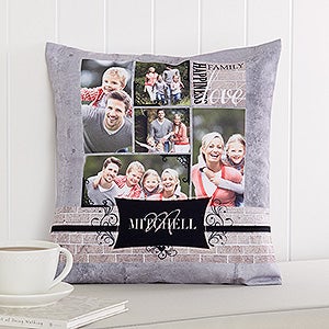 Family Memories Personalized 14 Throw Pillow