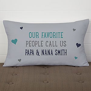 Personalized Lumbar Pillows For Grandparents