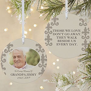 In Loving Memory Custom Photo Memorial Ornament