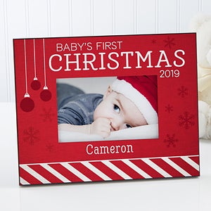 Personalized Christmas Picture Frame - Baby's 1st Christmas