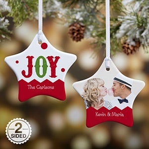 2-Sided Jester Personalized Star Ornament