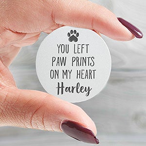 Personalized Pet Memorial Heart Pocket Token