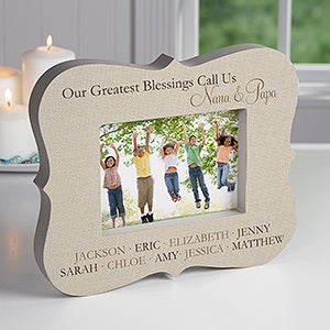 My Grandkids Personalized 5x7 Picture Block Frame