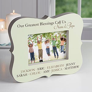 Personalized Grandkids Picture Frame Block