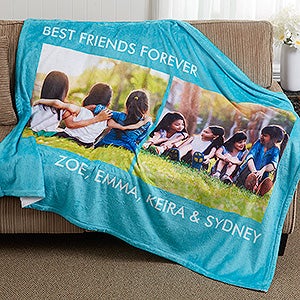 Picture Perfect Personalized 50x60 Fleece Photo Blanket- 2 Photo