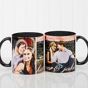 You & I Personalized Photo Coffee Mug 11oz.- Black