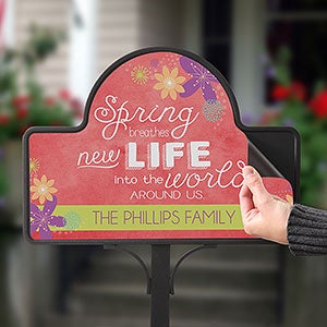 Spring Flowers Personalized Magnet Only