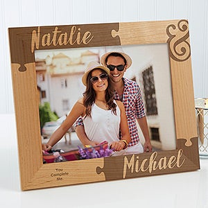 Missing Piece To My Heart Engraved Picture Frame- 8 x 10