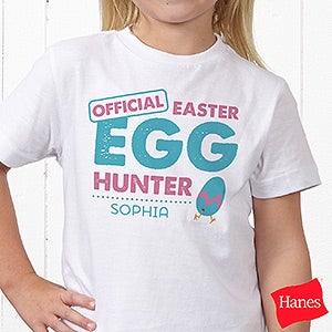 Easter Egg Hunter Personalized Hanes® Youth T-Shirt