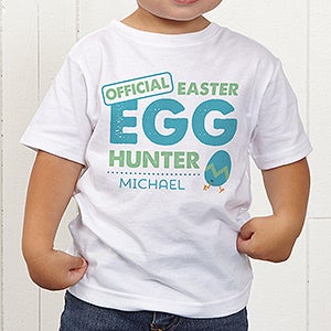 Easter Egg Hunter Personalized Toddler T-Shirt