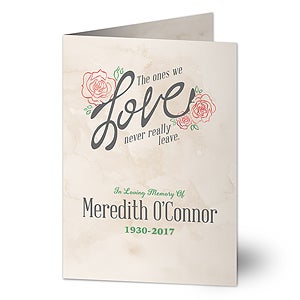 The Ones We Love Personalized Greeting Card