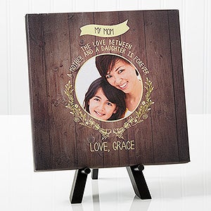 Dear Mom Personalized Photo Canvas Print- 8x 8