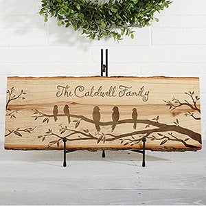 Welcome To Our Nest Personalized Basswood Plank