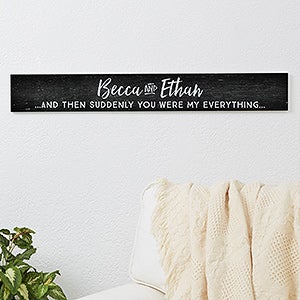 Personalized Romantic Quotes Wood Sign