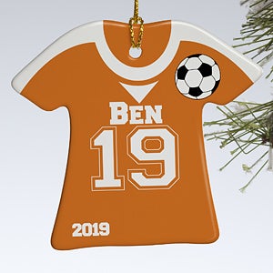 Personalized Sports Christmas Ornaments - Soccer Jersey