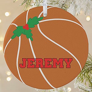 Personalized Basketball Christmas Ornament