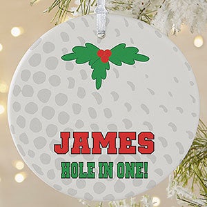 Personalized Golf Christmas Ornament