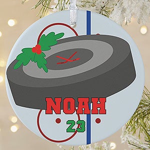 Personalized Hockey Christmas Ornament