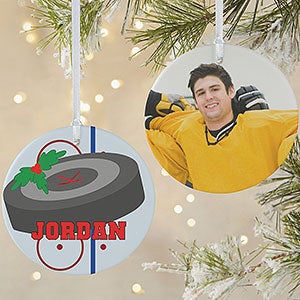 Personalized Hockey Photo Ornament