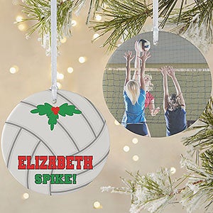 Personalized Volleyball Photo Ornament