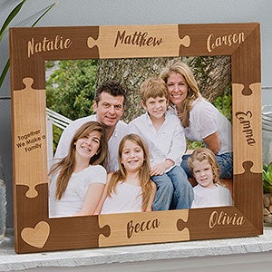 Personalized Together We Make A Family Puzzle Picture Frame - 8x10