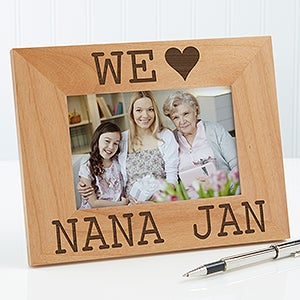 I/We Love Her Personalized Picture Frame- 4 x 6