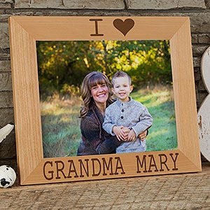 Personalized Wood 8x10 Picture Frame - We Love Her