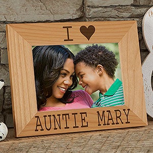 Personalized Wood 5x7 Picture Frame - We Love Her