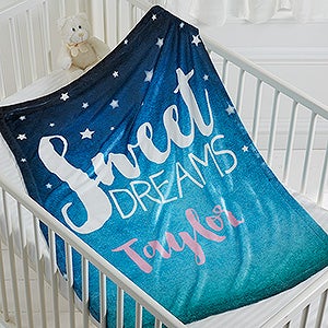 Sweet Dreams Baby Personalized Fleece Blanket