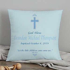 Personalized Baby Baptism Keepsake Pillow - 14