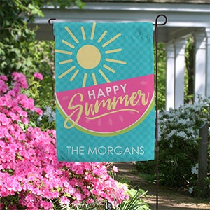 Simply Summer Personalized Garden Flag