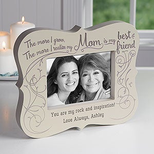 Personalized 5x7 Picture Frame Block - Best Friend Mom