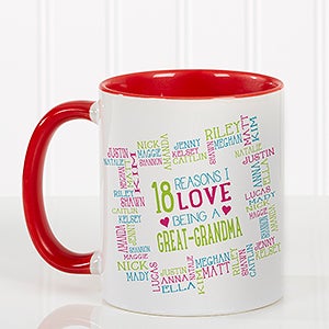 Personalized Womens Red Coffee Mugs - Reasons Why