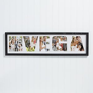 Mr. & Mrs. Personalized Wedding Photo Collage Frame