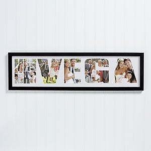 Personalized Wedding Photo Collage Frame - Mr. & Mrs.