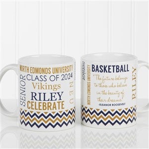 Personalized Graduation Coffee Mug - School Memories - White